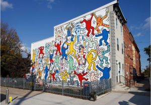 Keith Haring Wall Mural Keith Haring Mural We the Youth Restored In Philadelphia