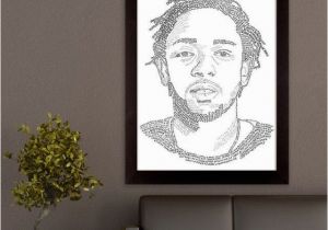 Kendrick Lamar Wall Mural Kendrick Lamar Lyric Poster Cool Stuff for Home