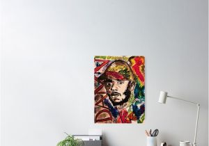 Kendrick Lamar Wall Mural Lamar Rapper Rap Legend Od Lyrics Album songs Damn Hophop Music Fan Art Drawing Painting Colourful Colorful Shirt Print Poster