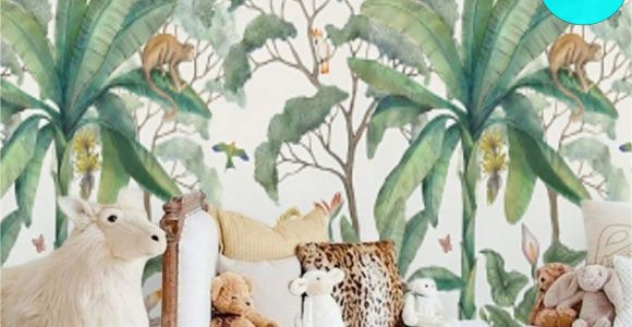 Kids forest Wall Mural Jungle Wall Mural Wallpaper Removable Peel & Stick Wallpaper