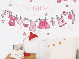 Kids Wall Mural Decals Us $2 6 Off Bathroom Clothes Wall Stickers Nursery Girls Bedroom Wall Decals Home Decor Poster Mural Kids T In Wall Stickers From Home & Garden