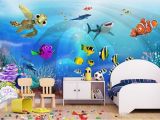 Kids Wall Murals Australia 3d Wallpaper Custom Mural Sea World Children Room Scenery