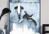 Killer Whale Wall Murals Killer Whale and Girl Whale Poster