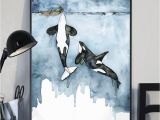 Killer Whale Wall Murals Killer Whale and Girl Whale Poster
