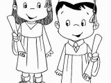 Kindergarten Graduation Coloring Page Graduation Couple Coloring Pages Color Luna Cake