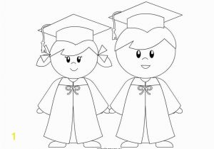 Kindergarten Graduation Coloring Page Kindergarten Graduation Coloring Page for Preschool