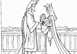 King and Queen Coloring Pages for Kids Kings and Queens Was Holding Her Child