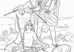 King David and Absalom Coloring Pages Смерть Саула Super Coloring