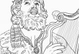 King David Coloring Pages for Kids King David Playing the Harp Coloring Line Super Coloring