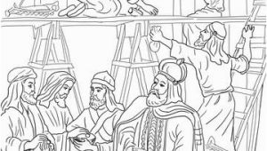 King Josiah Coloring Page Joash Has the Temple Repaired Ii Kings 12