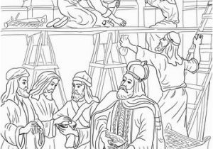 King Josiah Coloring Page Joash Has the Temple Repaired Ii Kings 12