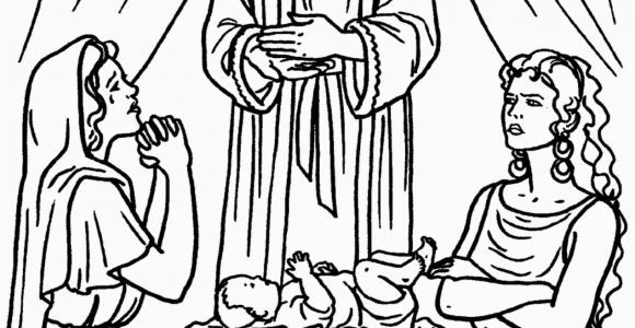 King solomon and the Baby Coloring Pages solomon Two Women and A Baby Bible Coloring Page
