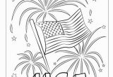 Kirby Buckets Drawings Coloring Pages Happy Fourth Usa Fireworks Coloring Page Free Printable