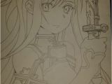 Kirito and asuna Coloring Pages Sword Art Line asuna Line Art by Joe Ball Drawing Anime