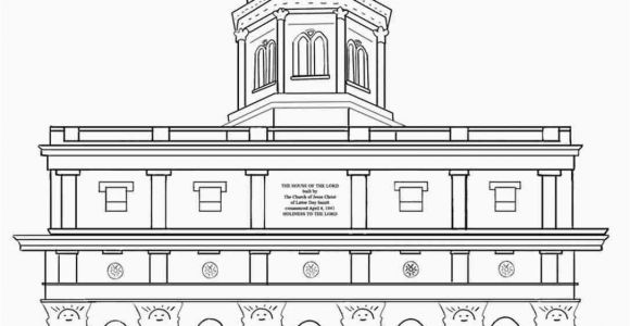 Kirtland Temple Coloring Page Inspirational Lds Temple Coloring Pages Nice Kirtland Page