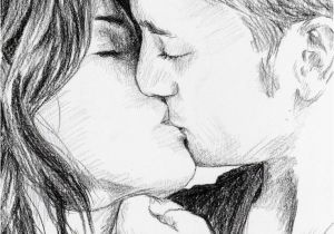 Kissing Lips Coloring Pages First Kiss Pencil Drawing Art & Graphy