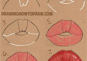 Kissing Lips Coloring Pages How to Draw Kissy Kissing Puckering Y Lips