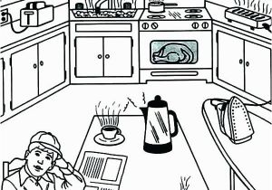 Kitchen tools Coloring Pages Kitchen Coloring Page Coloring Page Kitchen Kitchen Safety Colouring