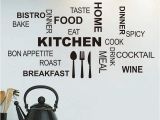 Kitchen Wall Mural Wallpaper Modern Black Quote Kitchen Restaurant Wall Stickers Wall