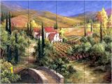 Kitchen Wall Tile Murals Tuscan Bridge Tile Mural Kitchen In 2019