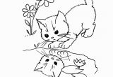 Kitty Cat Coloring Pages Printable Cute Cat Coloring Pages 04