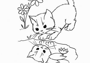 Kitty Cat Coloring Pages Printable Cute Cat Coloring Pages 04