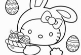 Kitty Printable Coloring Pages Hello Kitty Easter Bunny Coloring Page