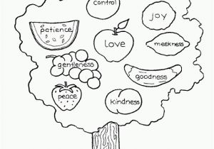 Kjv Fruit Of the Spirit Coloring Pages Fruit the Spirit Tree Page Coloring Pages