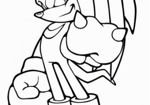 Knuckles sonic the Hedgehog Coloring Pages Knuckles In sonic the Hedgehog Coloring Page Free to Print