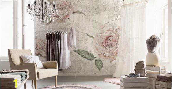 Komar Floral Wall Mural Komar Tantinet Modern Floral Pink Rose Wall Mural Decal Xxl4 049