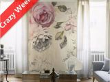 Komar La Maison Wall Mural Wall Murals American Country Style Rose Vintage Non Woven