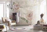 Komar Whitewashed Wood Wall Mural Komar Tantinet Modern Floral Pink Rose Wall Mural Decal Xxl4 049