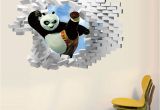Kung Fu Panda Wall Mural Find More Wall Stickers Information About 1pc Kung Fu Panda 3d Wall
