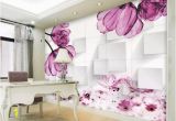 La Maison Wall Mural Floral Komar Decal Floral Wallpaper Transparent Flower Wall Mural Abstract Cube