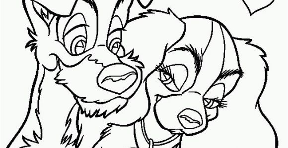 Lady and the Tramp Coloring Pages Lady and the Tramp Coloring Page Coloring Home