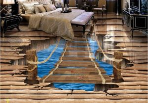 Lake In the Woods Wall Mural Us $23 1 Off Waterproof Floor Mural Painting Lake Ladder 3d Wallpaper 3d Floor Murals Pvc Waterproof Floor Home Decoration In Wallpapers From Home