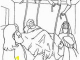 Lame Man Healed Coloring Page 35 Best Jesus Heals the Paralytic Man Images