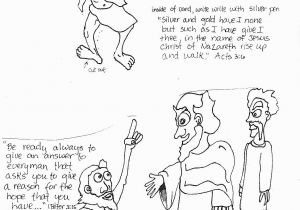 Lame Man Healed Coloring Page Coloring Pages Peter and John Heal A Lame Man