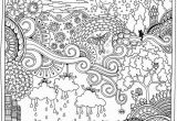 Landscape Coloring Pages for Adults Wel E to Dover Publications