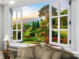 Landscape Murals Walls Custom Mural Wallpaper Outside the Window Pastoral Path Nature