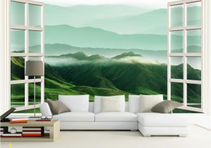 Landscape Murals Walls Customized Retail 3d Windows Landscapes Walls Rolling Hill Murals In