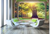 Landscape Murals Walls High End Custom 3d Wall Murals Wallpaper Beauty Roman Column Woods