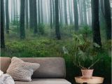 Landscape Wall Murals Wallpaper Lake In forest Wall Mural Wallpaper Landscapes