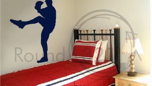 Large Baseball Wall Murals Large Sized Baseball Pitcher Wall Decal with Children S