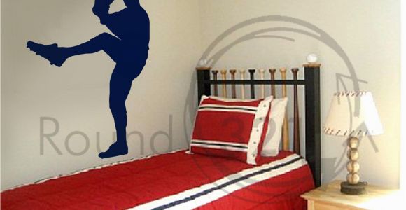 Large Baseball Wall Murals Large Sized Baseball Pitcher Wall Decal with Children S