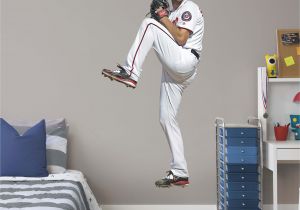 Large Baseball Wall Murals Max Scherzer Life Size Ficially Licensed Mlb Removable Wall Decal