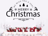 Large Christmas Wall Murals Us $7 76 Off Wall Vinyl Decal Merry Christmas Holiday Vinyl Art Removable Happy New Year Quote Wall Sticker Home Decor Xmas Wall Art Ay1766 In
