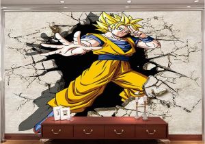 Large Cloth Wall Murals Dragon Ball Wallpaper 3d Anime Wall Mural Custom Cartoon Wallpaper Boys Kids Bedroom Livingroom Wall Art Room Decor Hallway Wallpaper