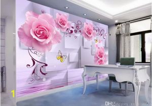 Large Cloth Wall Murals Modern Simple 3d Embossed Rose Wallpaper and Living Room Tv Background Wall Paper Stereo Wall Cloth Mural Custom Size High Definition Wallpaper