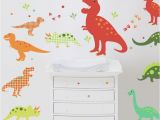 Large Dinosaur Wall Mural Love these Dinosaur Decals On the Wall for Kids Bedrooms and